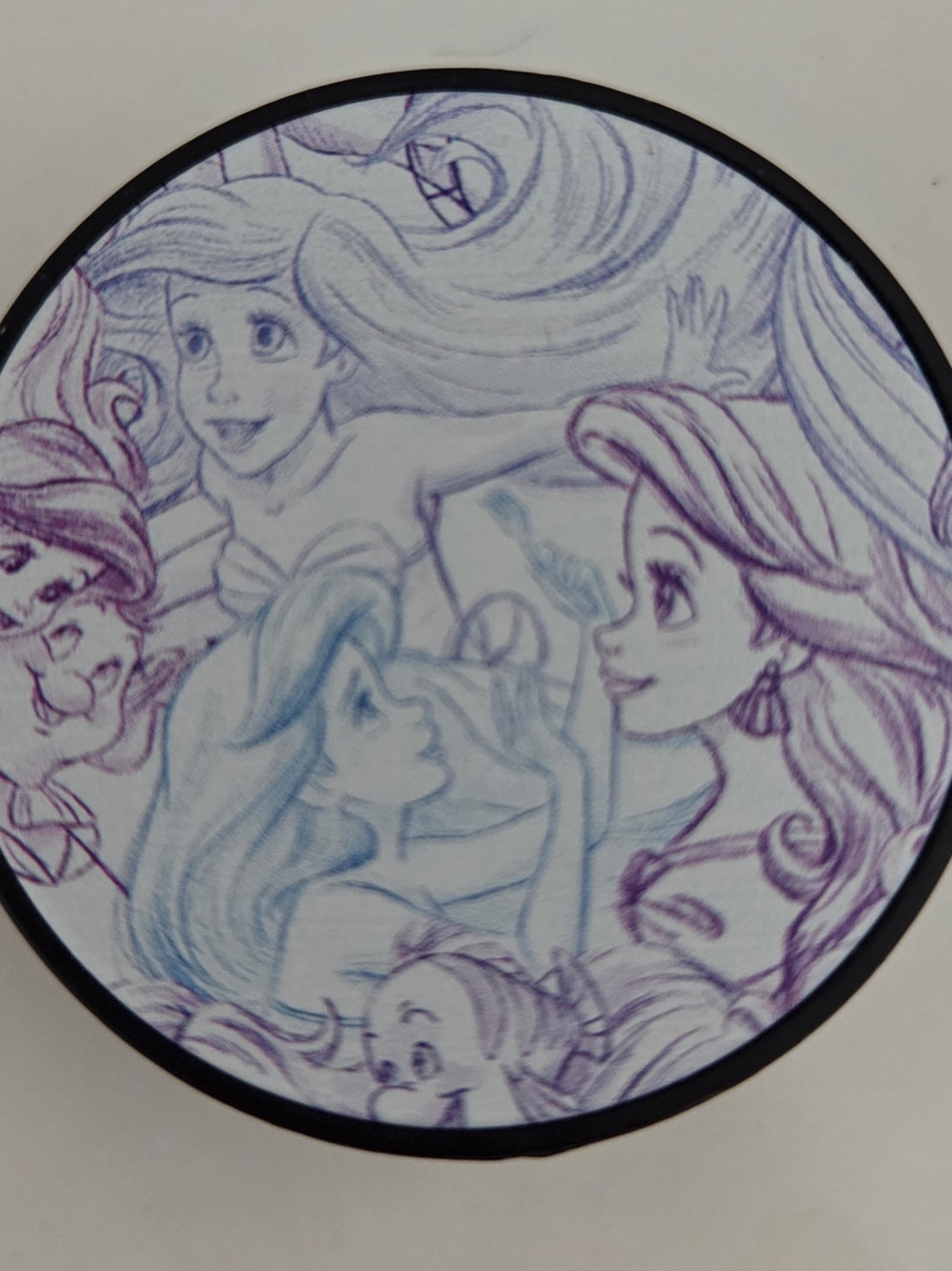 Disney Little Mermaid Sketch Phone Holder